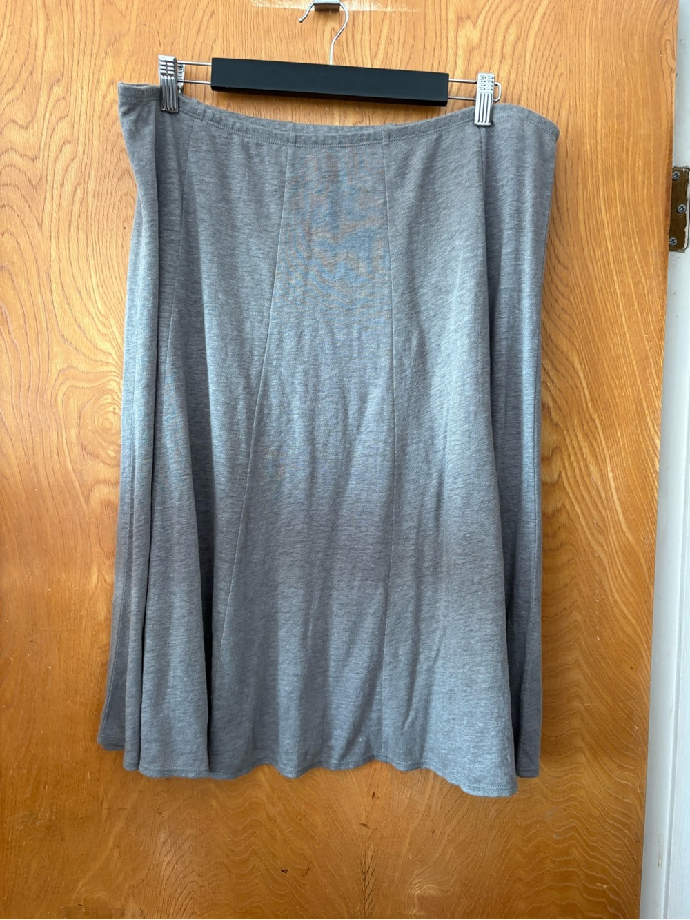 Eileen Fisher Light Gray circle Midi Skirt L